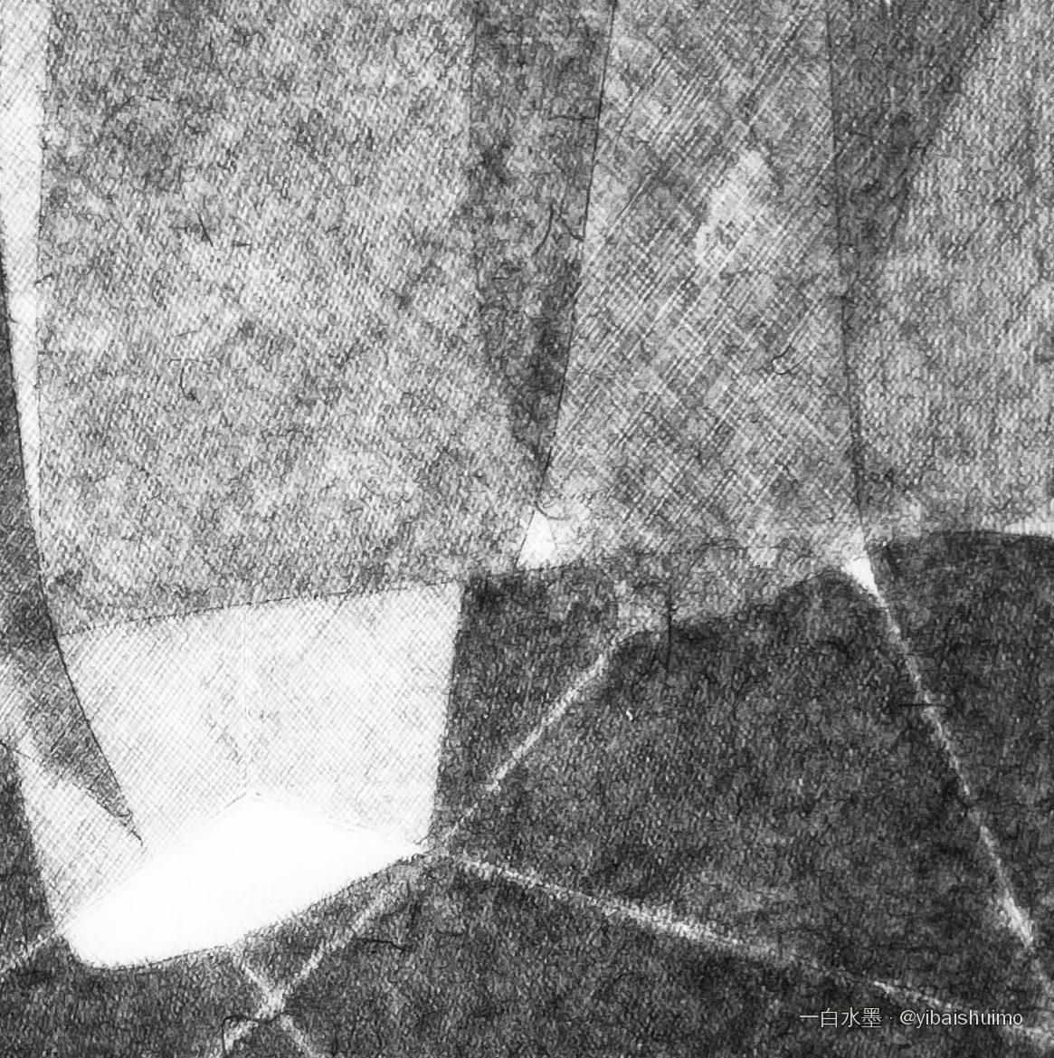Détail : faisceaux de droites parallèles croisées