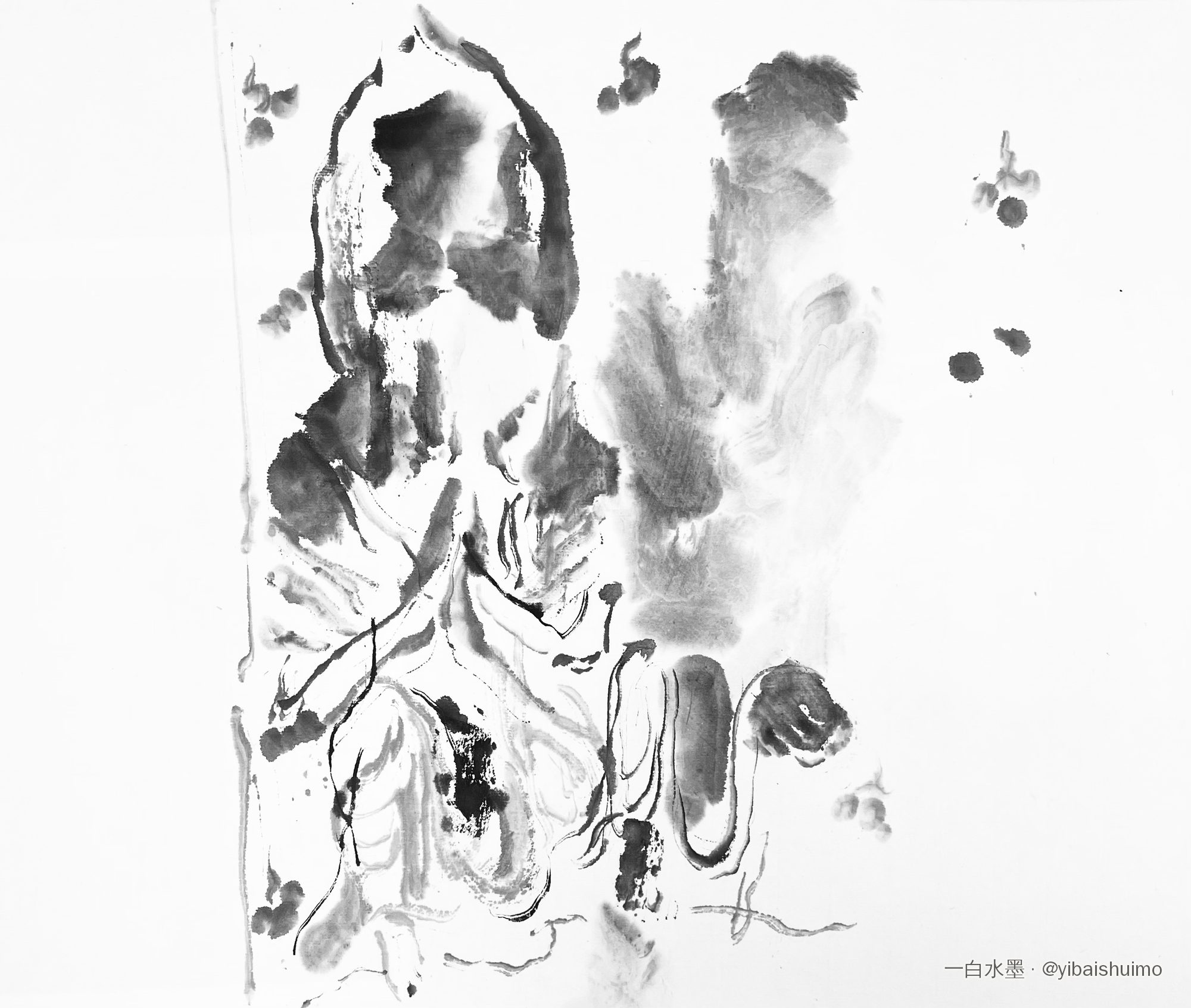 Grotte 248 de Dunhuang, 2021 — Encre sur papier