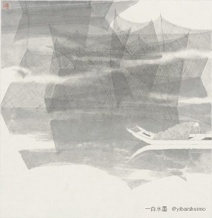 Mouillage nocturne, 2021 — Encre sur papier