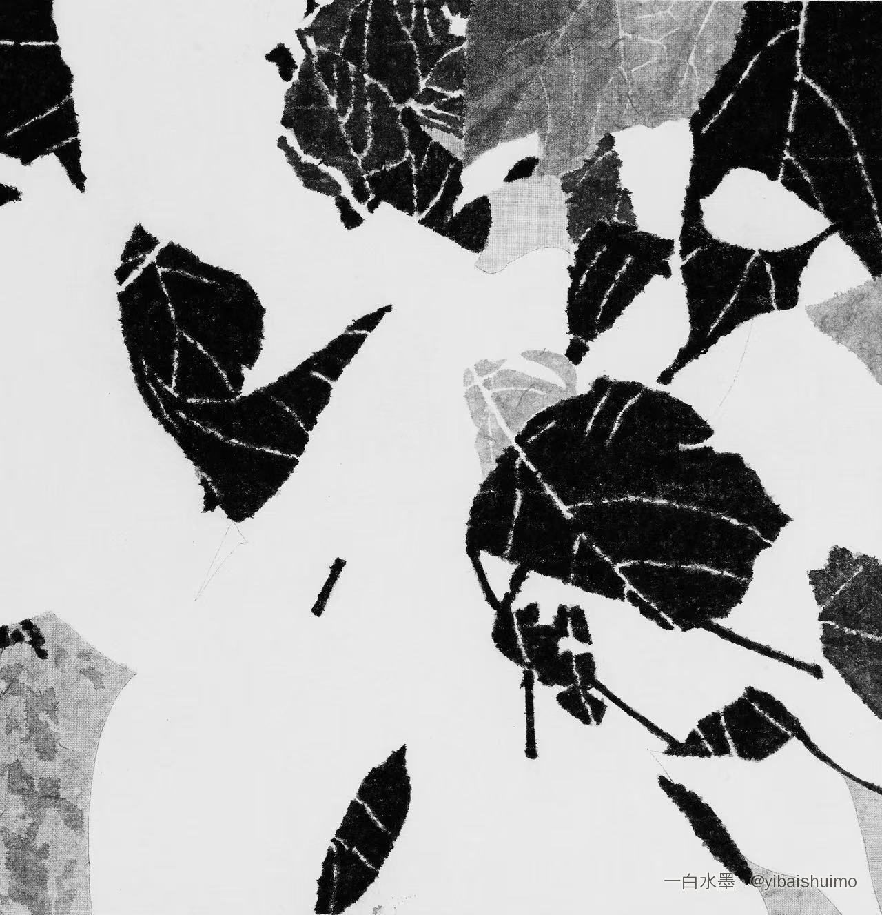 Regard vers le haut I, 2024 — Encre sur papier
