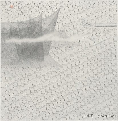 Un fleuve de printemps, 2021 — Encre sur papier